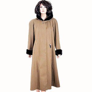 Braefair Women's Camel Colored Wool Coat